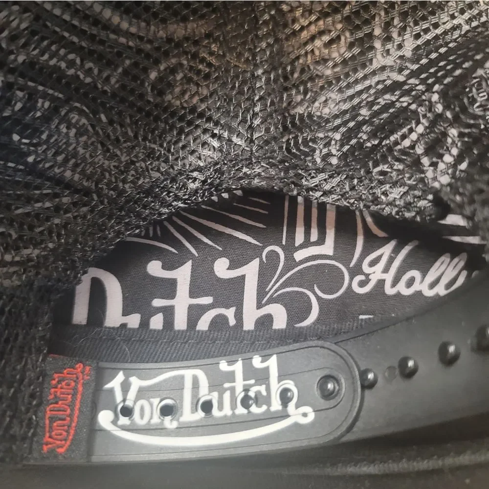 Von Dutch Black Cap with Rainbow Logo